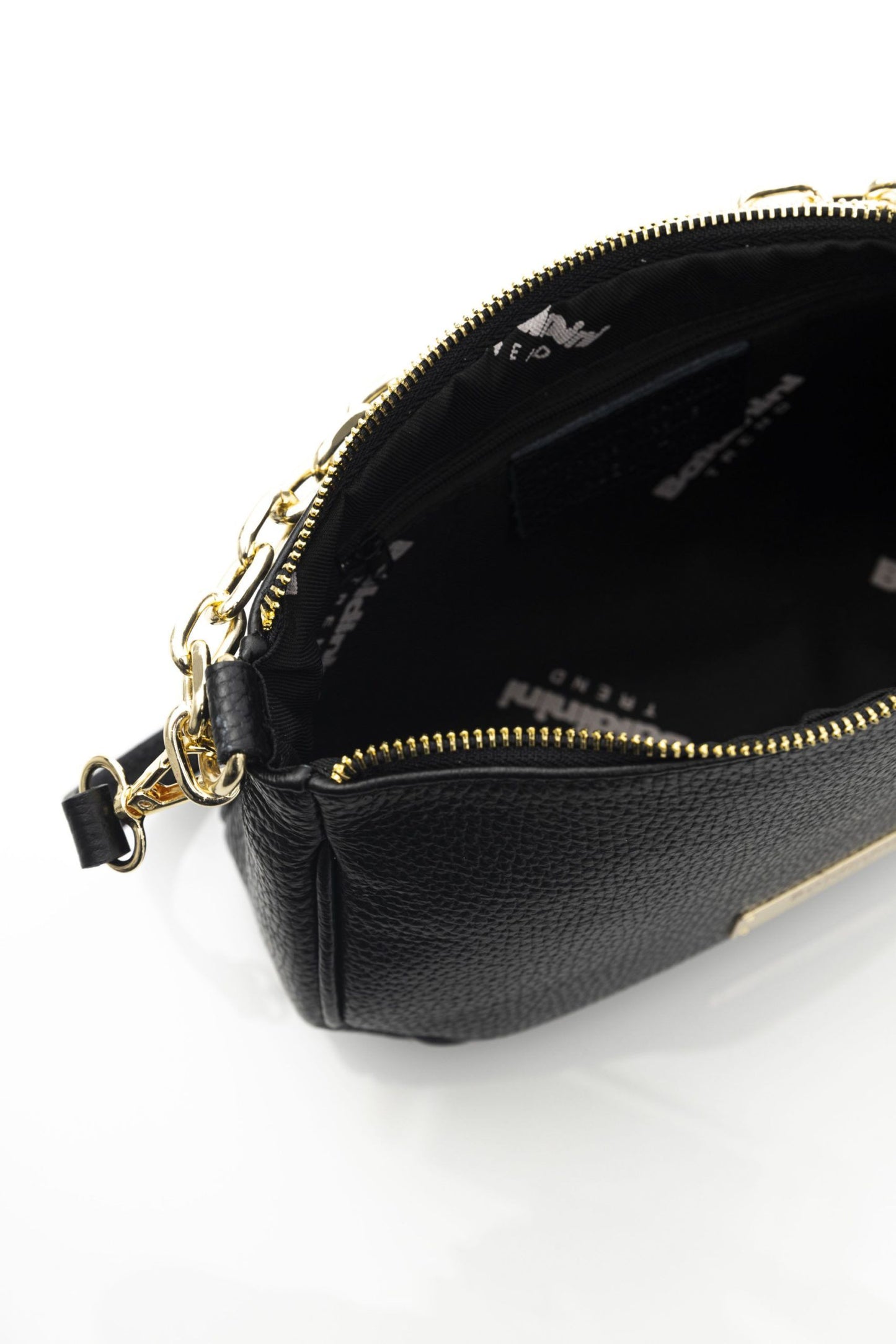 Black Leather Women Shoulder Bag