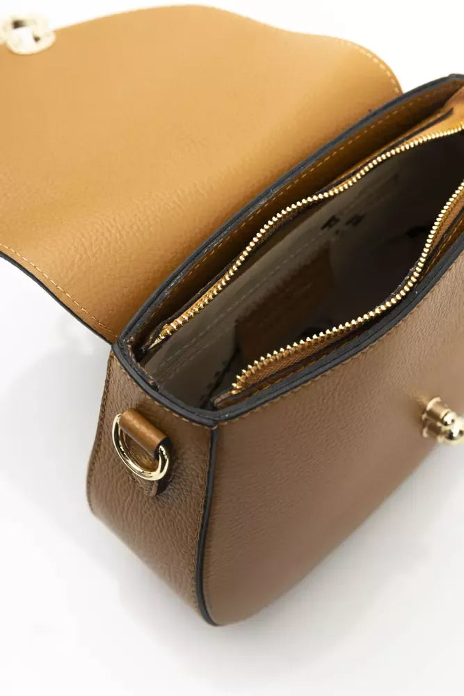 Brown Leather Women Shoulder Bag