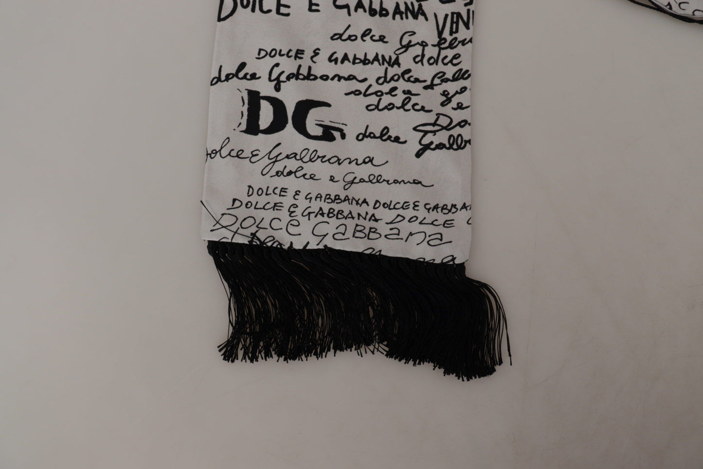 Elegant Silk Men's Scarf in Pure White