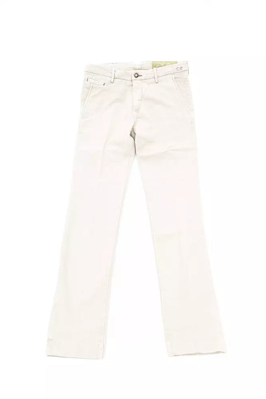 Silver Cotton Men Chino