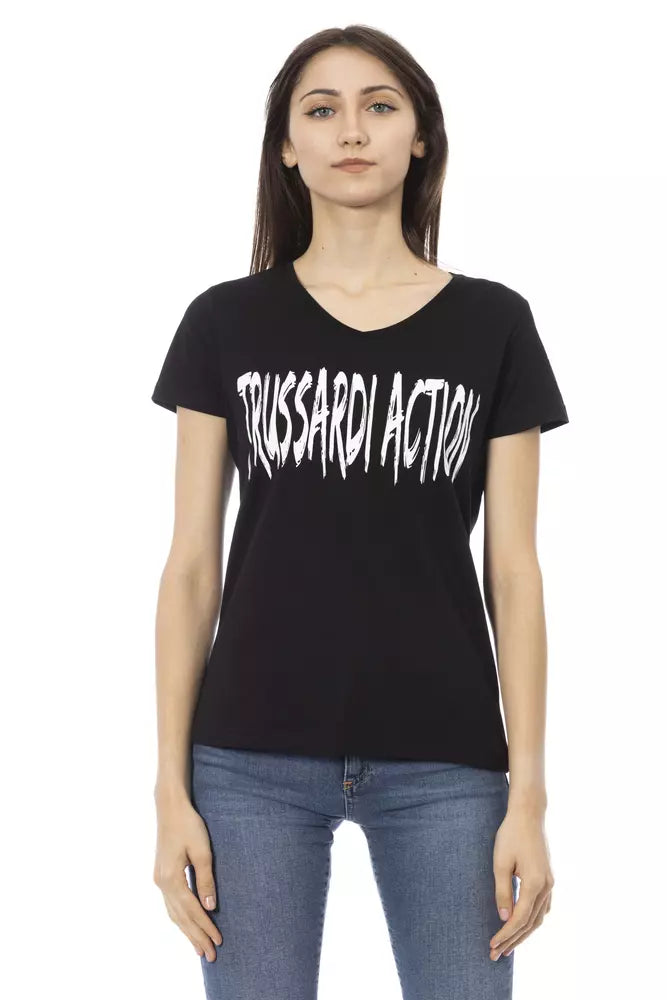 Black Cotton Women Top
