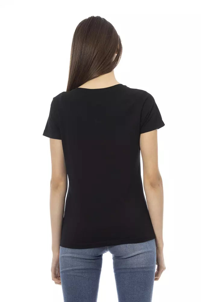 Black Cotton Women Top