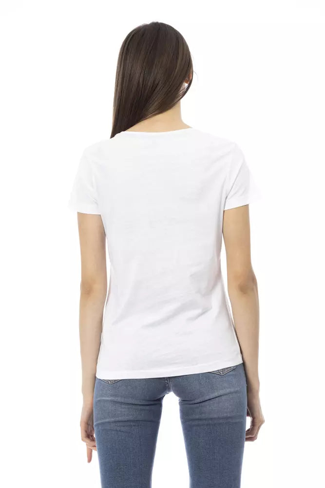 White Cotton Women Top