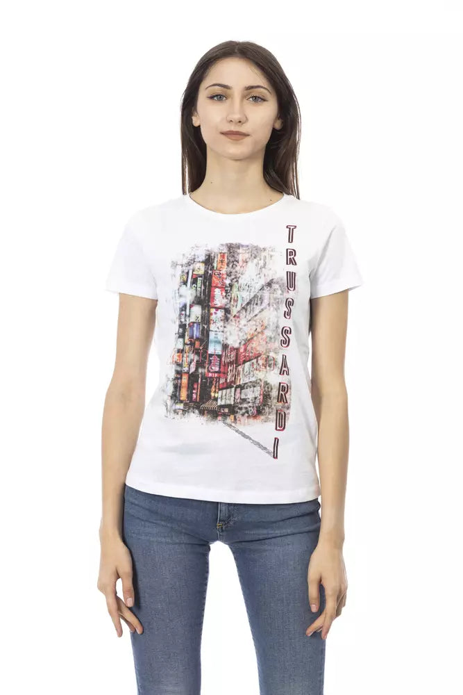White Cotton Women Top