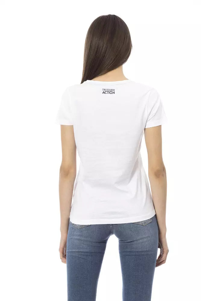 White Cotton Women Top