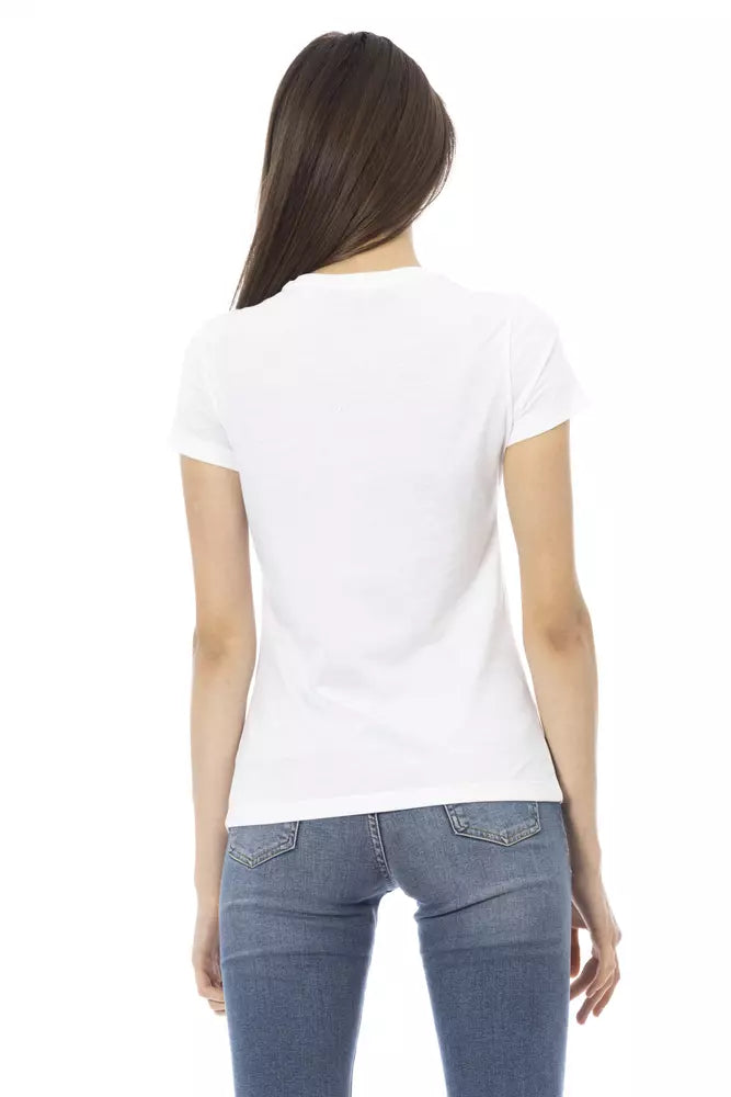 White Cotton Women's Top