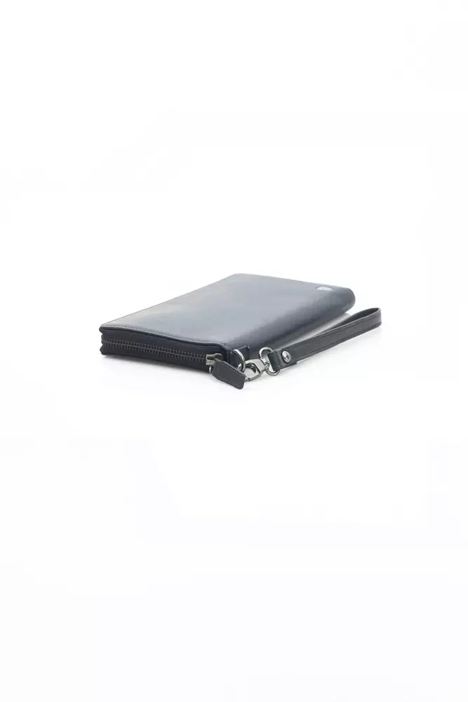 Blue Leather Men Wallet