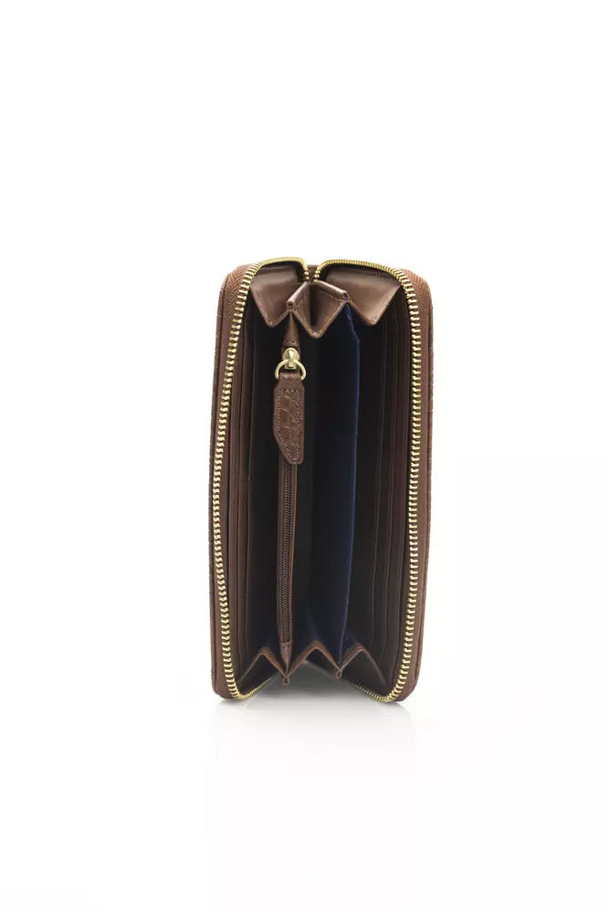 Brown Polyethylene Women Wallet