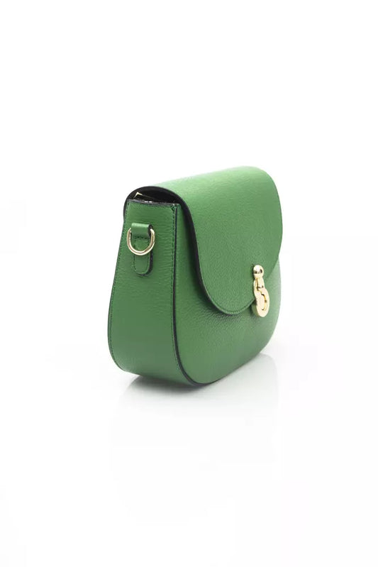 Green Leather Women Shoulder Bag