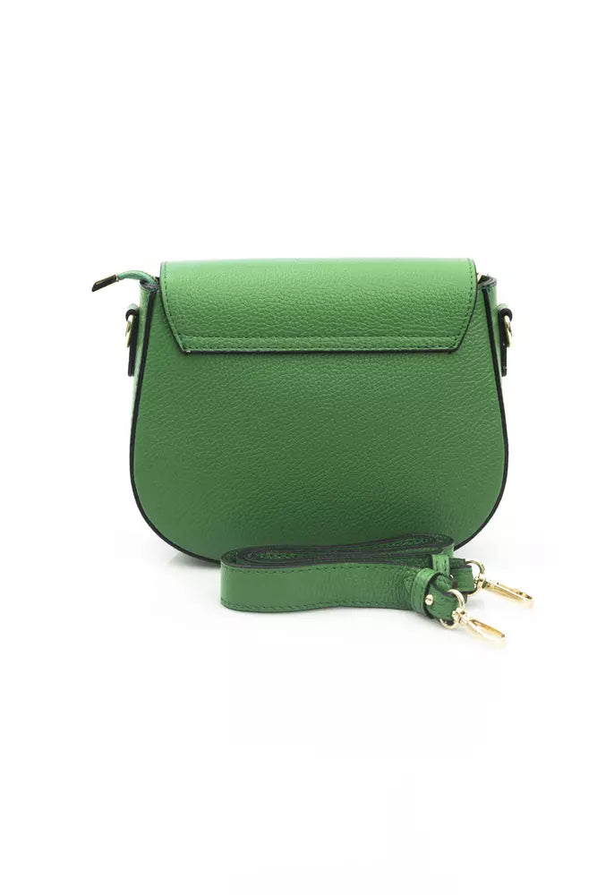 Green Leather Women Shoulder Bag