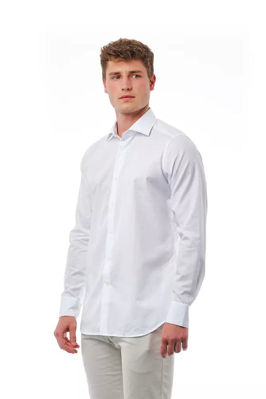 White Cotton Men's Shirt