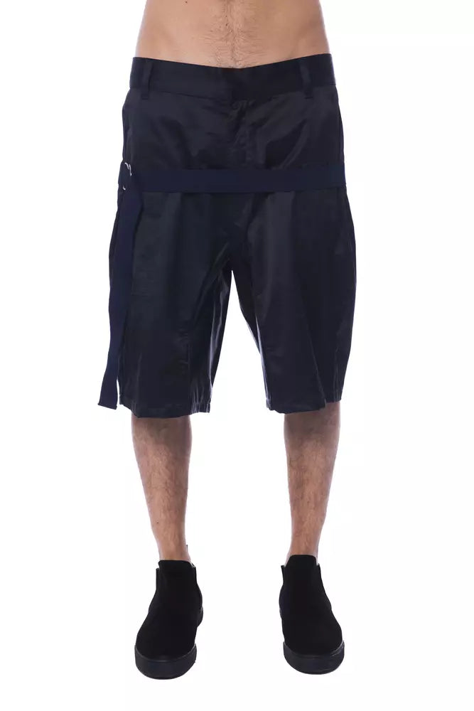 Black Cotton Men Short