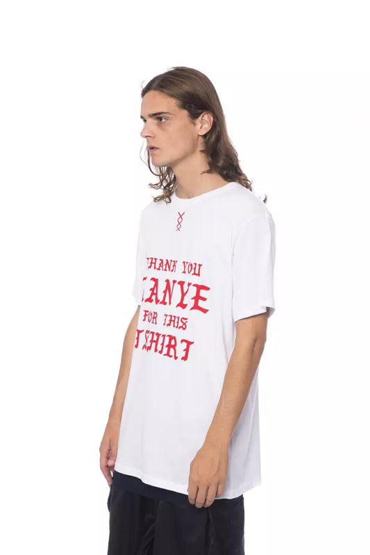 White Cotton Men T-Shirt