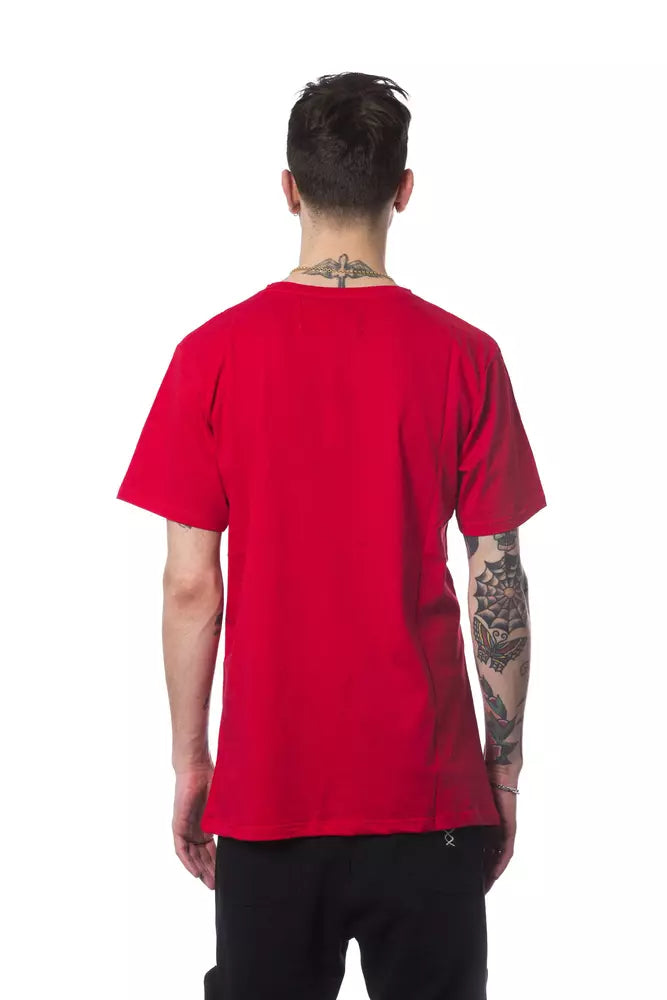 Red Cotton Men T-Shirt