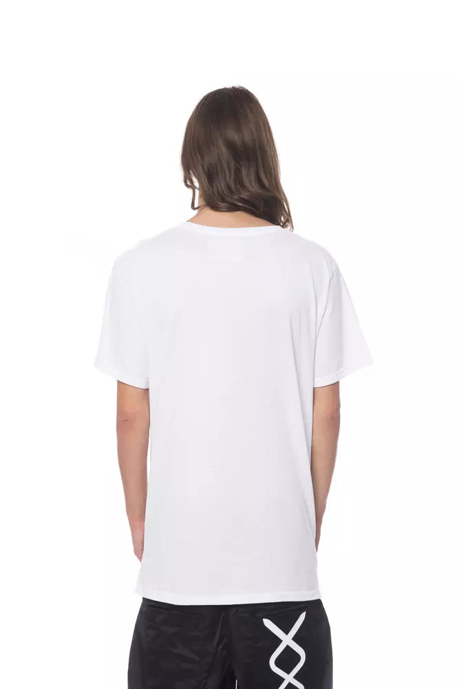 White Cotton Men T-Shirt