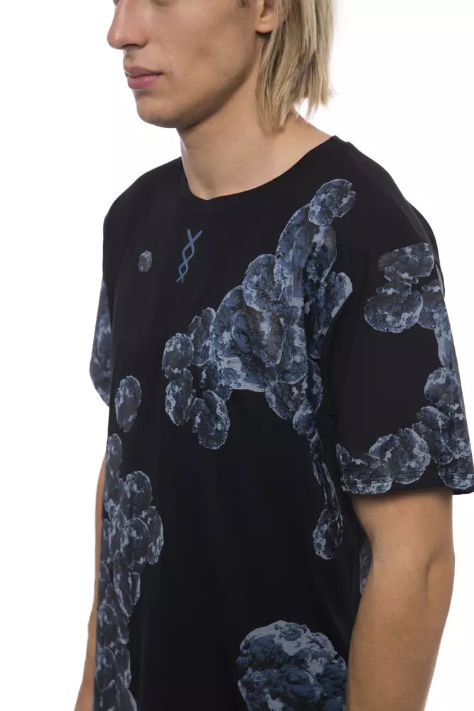 Black Cotton Men T-Shirt