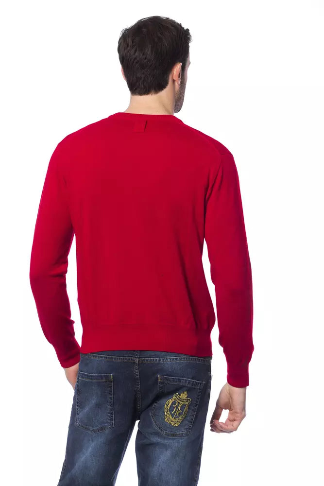 Red Merino Mens Sweater