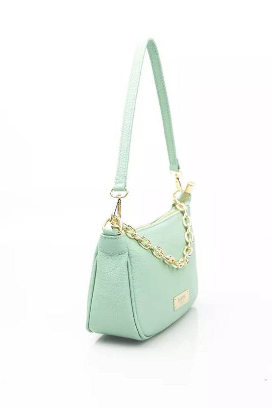 Green Leather Women Shoulder Bag