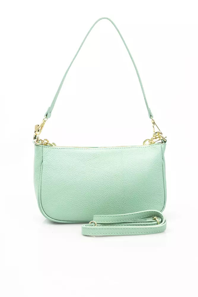 Green Leather Women Shoulder Bag