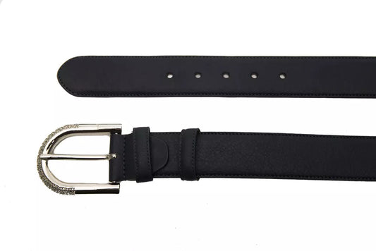Blue Leather Men Belt