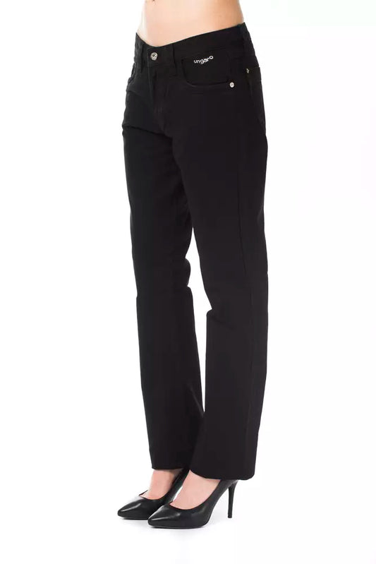 Black Cotton Women's Pant