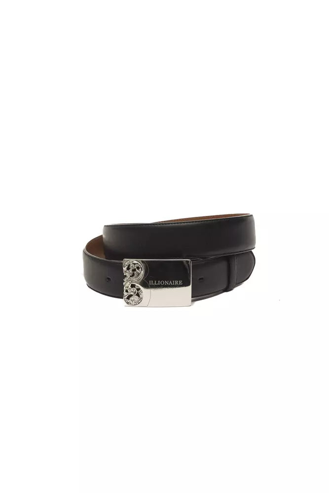 Black Leather Men Belt