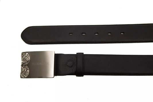 Black Leather Men Belt