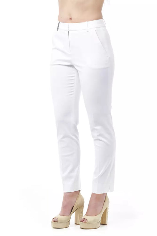 White Cotton Jeans & Pants