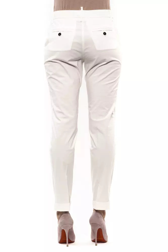 White Cotton Women Pants