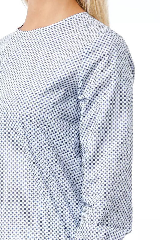 Light-blue Cotton Women Blouse