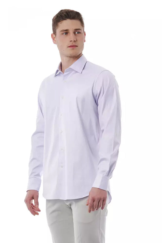 Pink Cotton Men Shirt