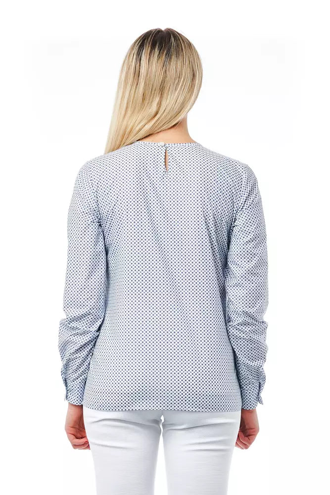 Light-blue Cotton Women Blouse