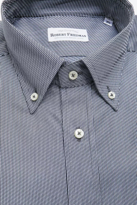 Blue Cotton Men's Shirt