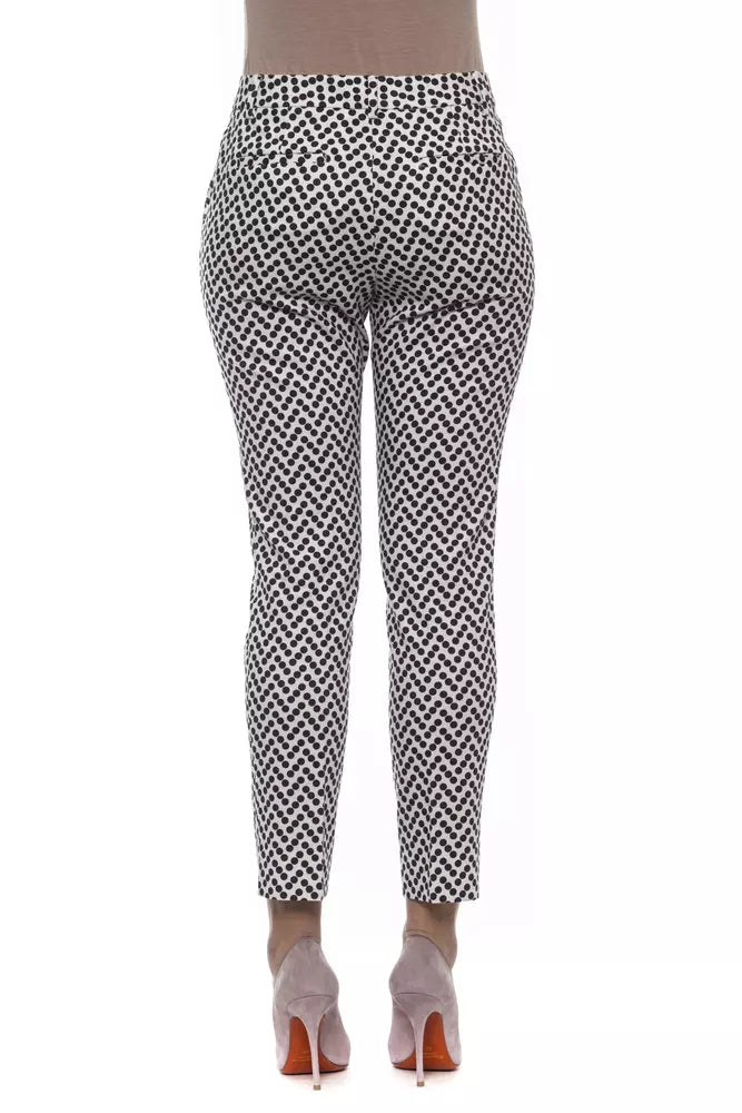 Blue Cotton Women Trouser