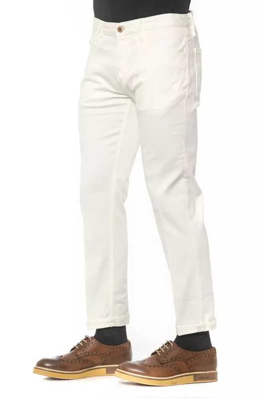 White Cotton Men's Jeans