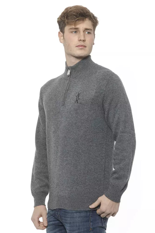 Gray Cashmere Men Cardigan