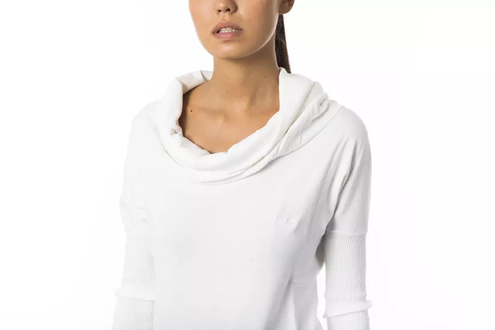 White Viscose Women Sweater