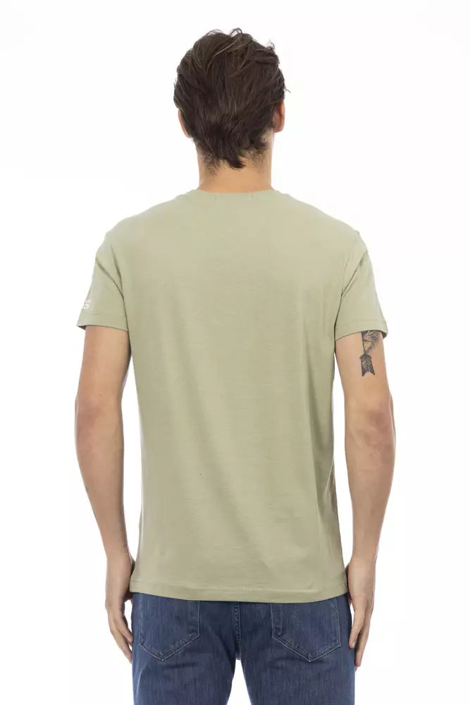 Green Cotton Men's T-Shirt