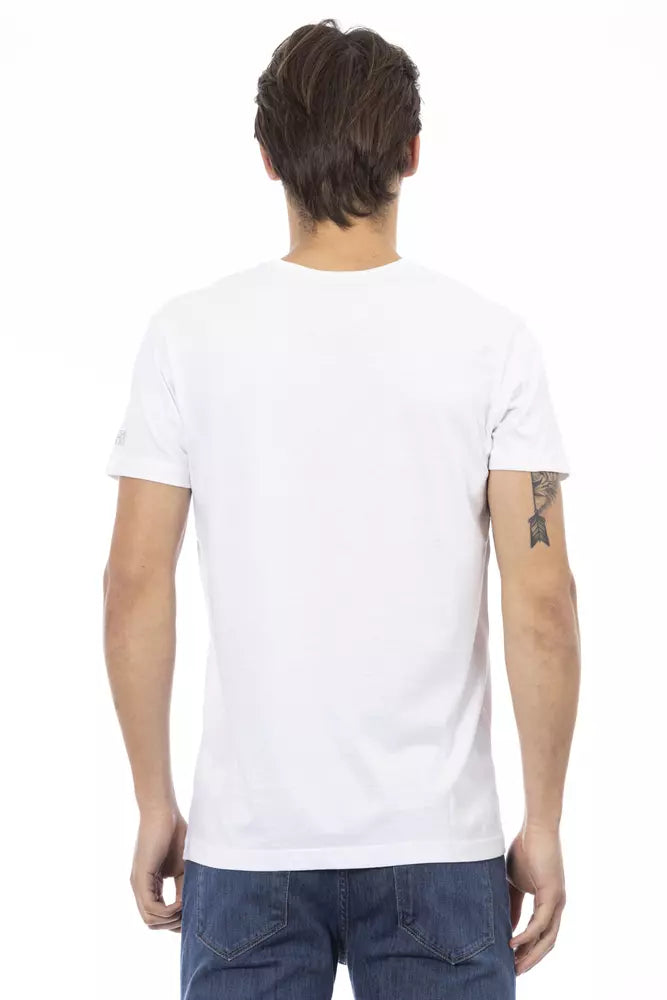 White Cotton Mens TShirt