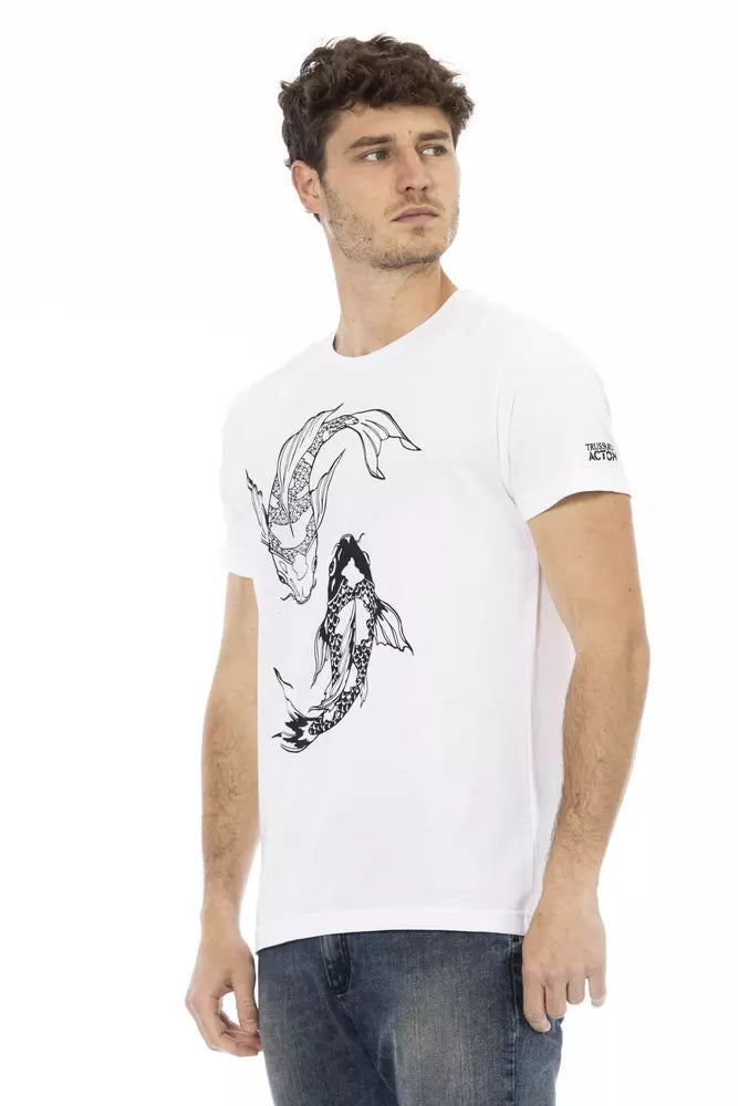 White Cotton Men TShirt