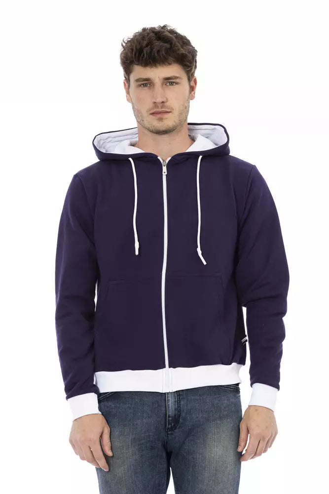 Purple Wool Men Sweater