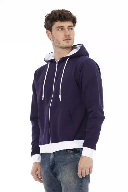Purple Wool Men Sweater