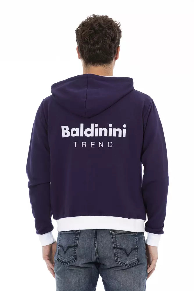Purple Wool Men Sweater