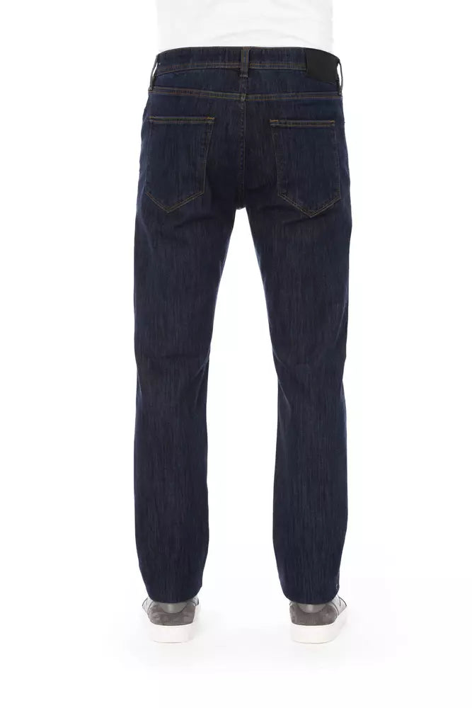 Blue Cotton Men Jean