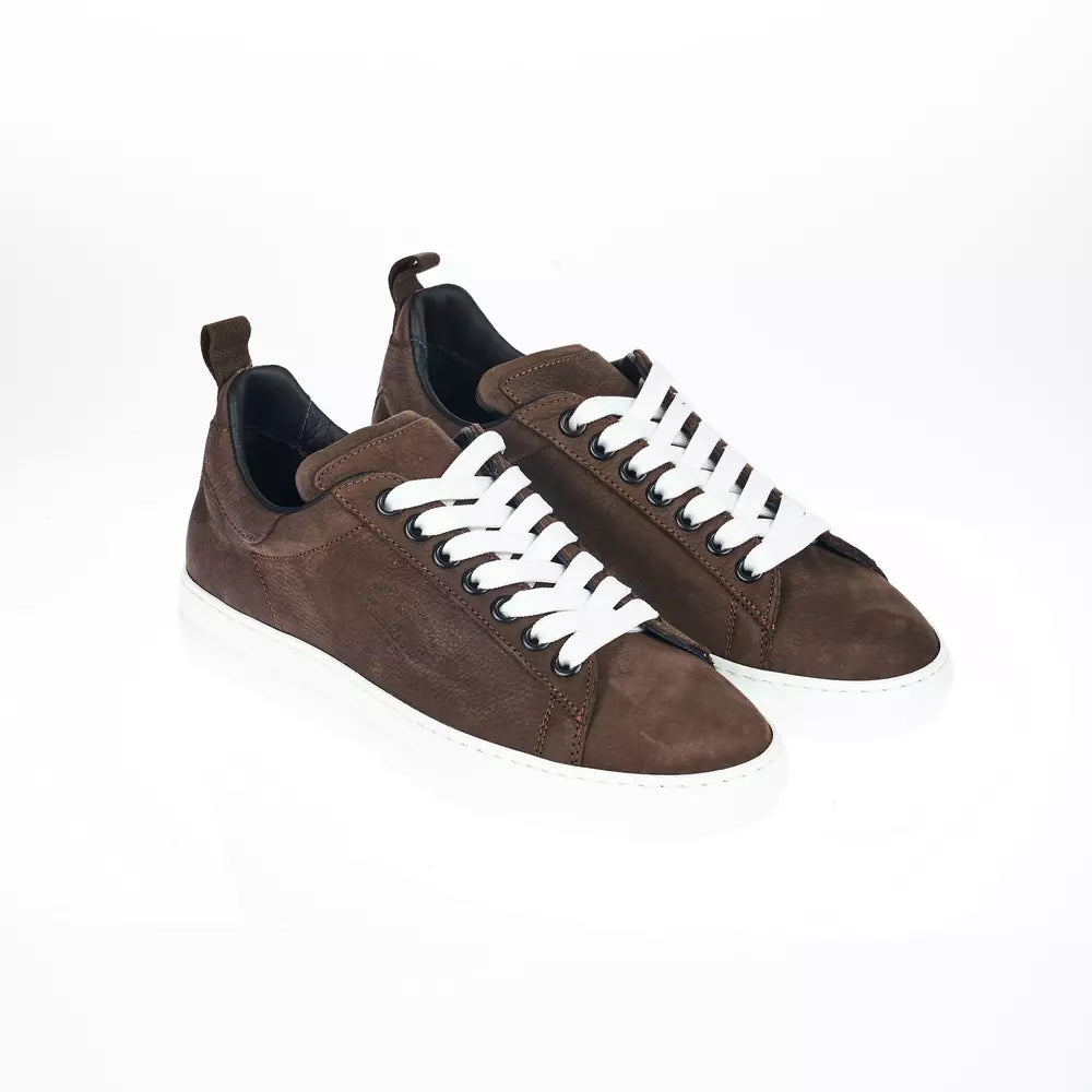 Brown Leather Men Sneaker