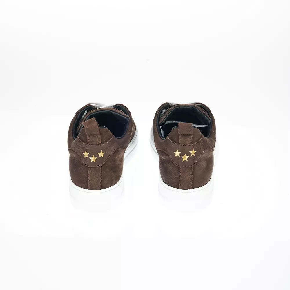 Brown Leather Men Sneaker
