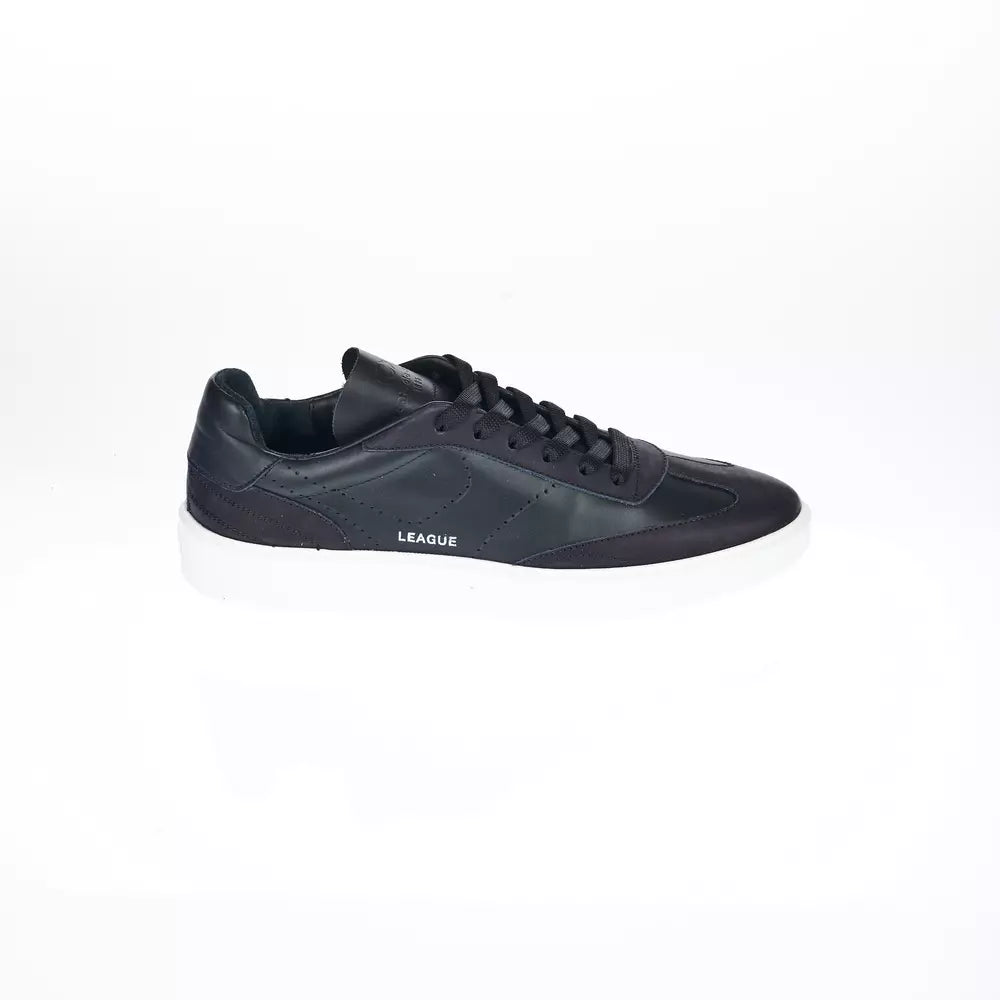 Black Leather Men Sneaker