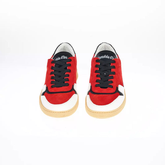 Red Leather Men Sneaker