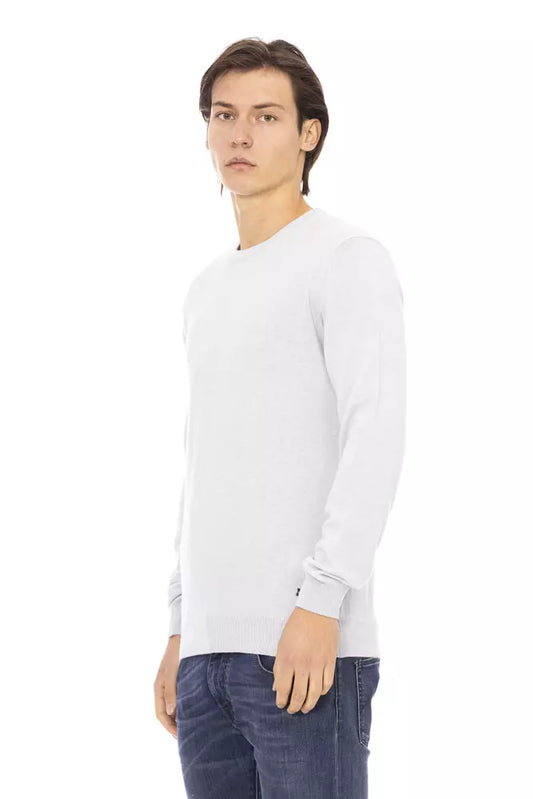 Light-Blue Wool Men Sweater