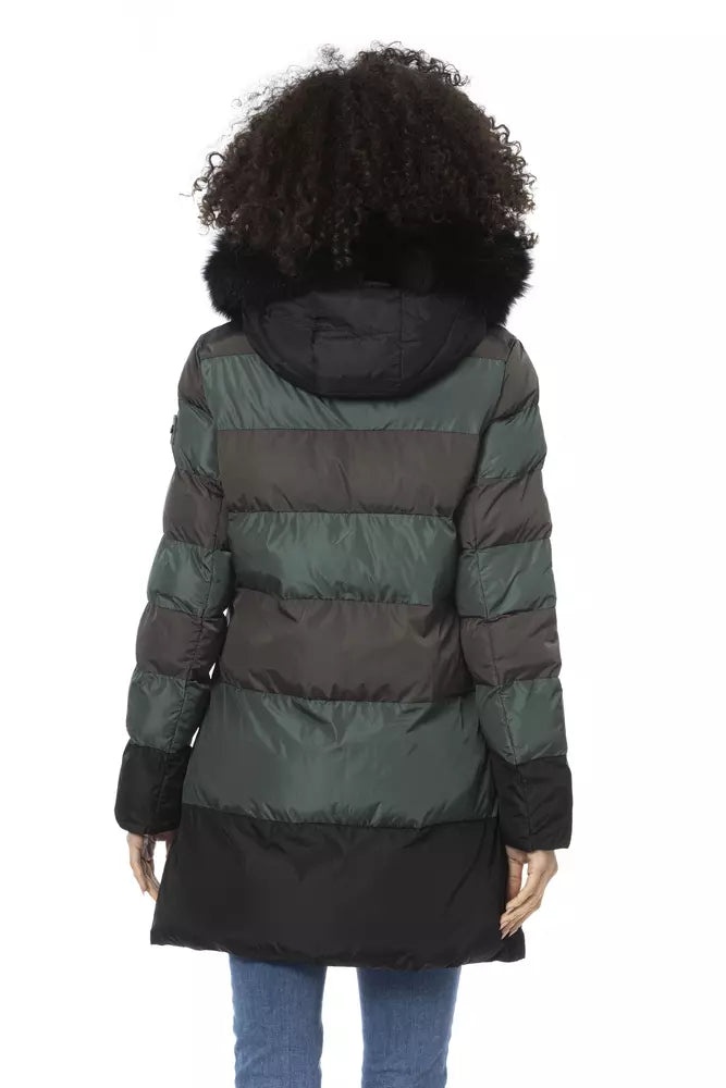 Green Polyester Women Jacket